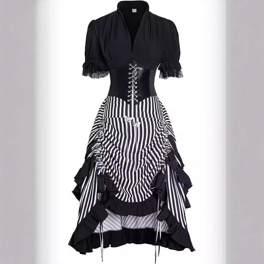 Artistic Retro Steampunk Gothic Skirt Set