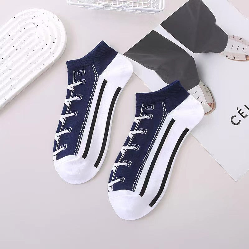 Women's Fashionable All-match Canvas Shoes Socks