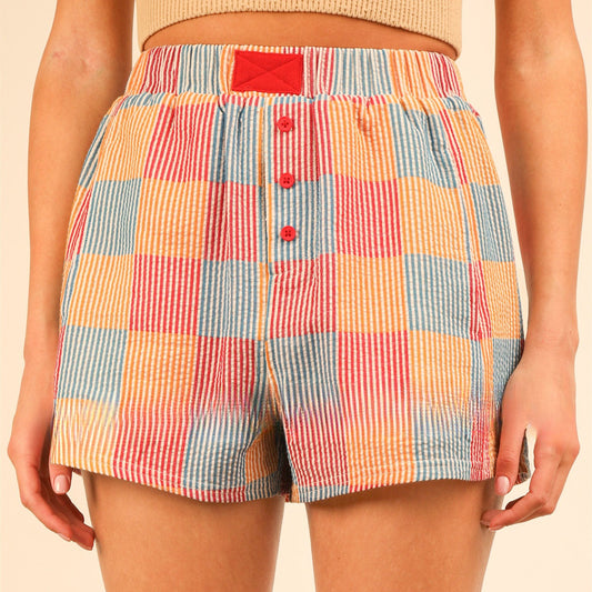 Fashion Casual New Style Plaid Shorts