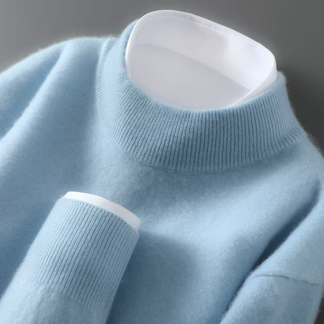 Men's Half-Neck Pullover Base Sweater