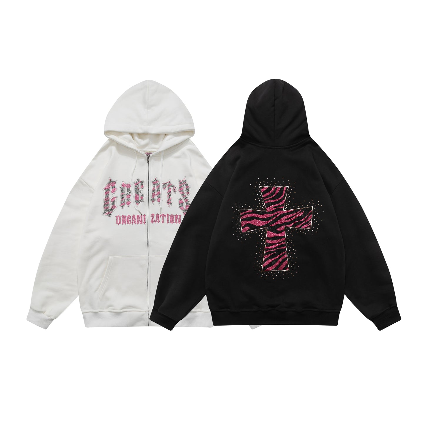 Leopard Print Hooded Loose Couple Sweatshirt