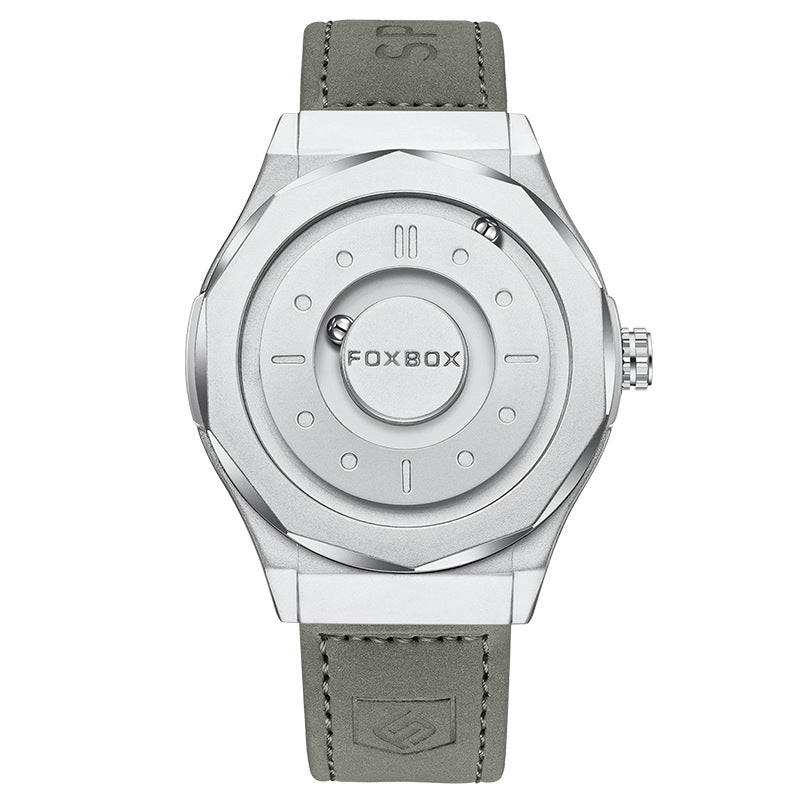 Quartz Watch With A Personalized Magnetic Ball Design