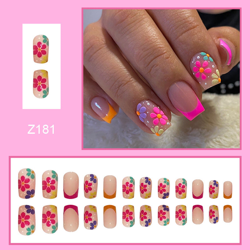 24-piece Transparent Nail Patch Box