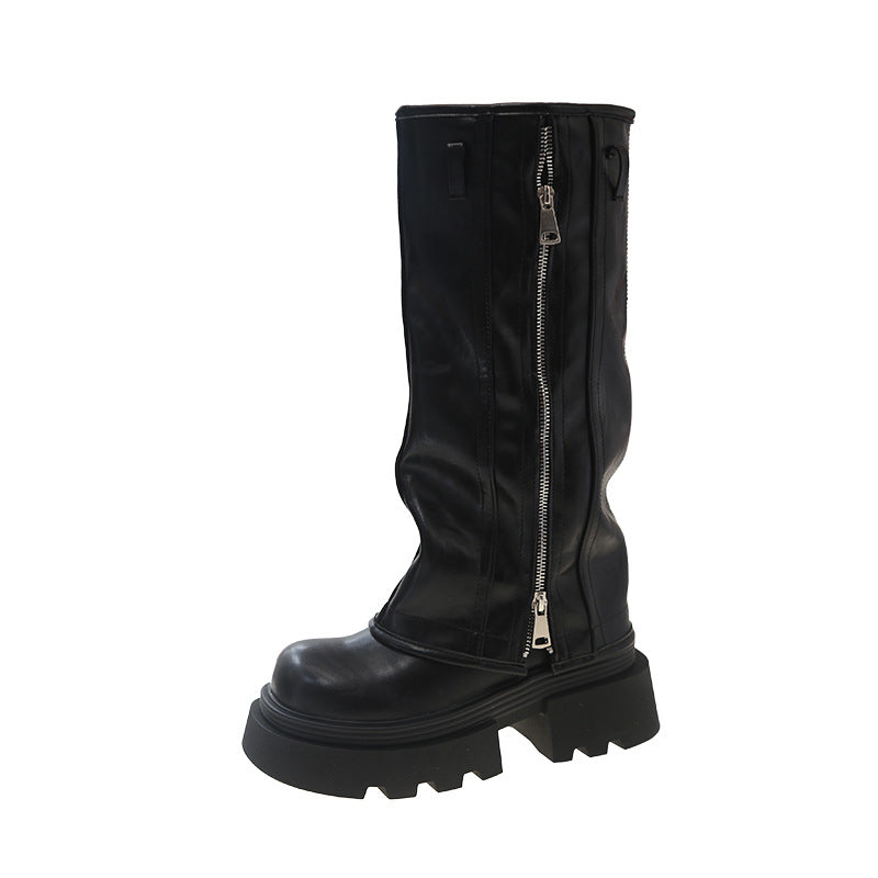 Platform Muffin Pants Martin Boots