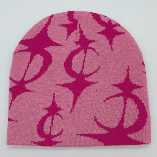 Five Pointed Star Men's And Women's Jacquard Knitted Hats