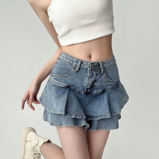 Designer Niche Kropsnær Hot Girl Miniskirt