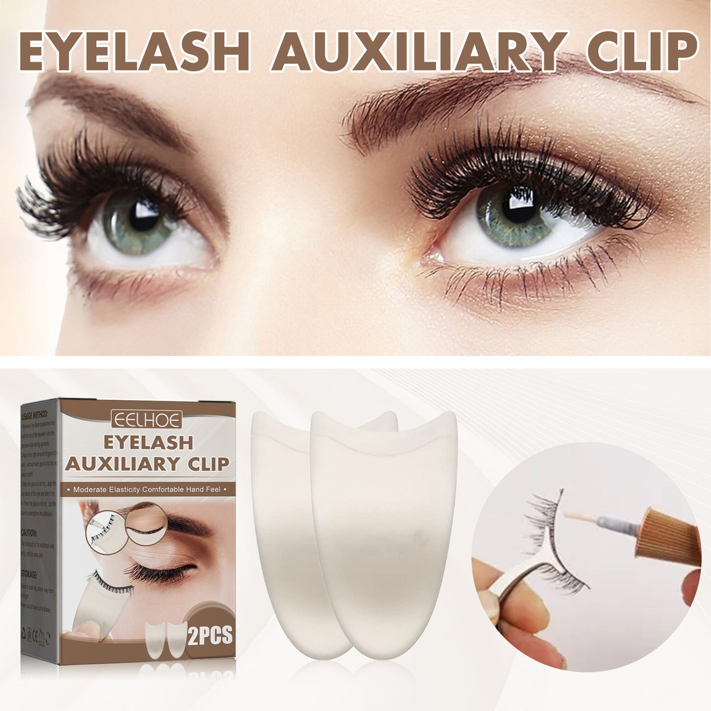 Eyelash Auxiliary Clip Paste False Eyelash Volume Beauty Tool