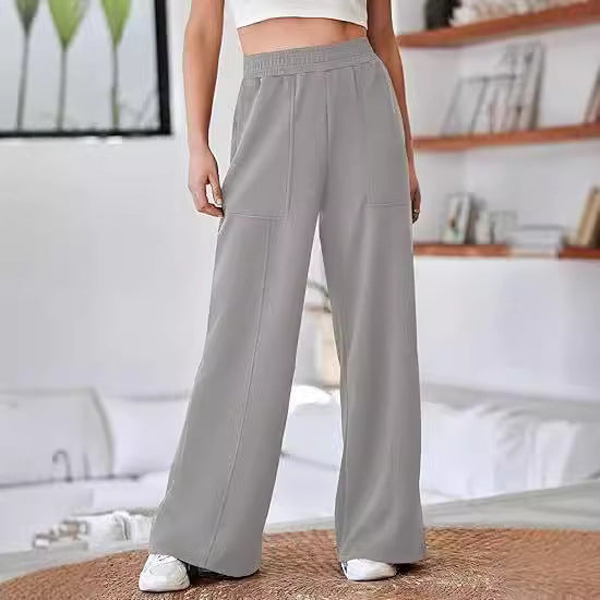 Women's High Waist Loose Wide Legs Trousers