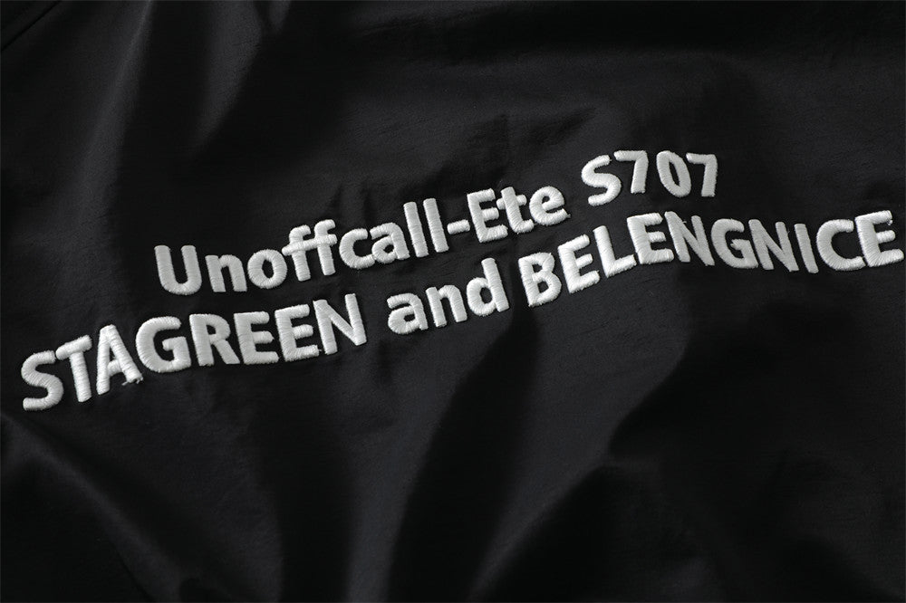 Letter Embroidered Baseball Uniform Jacket Casual Men