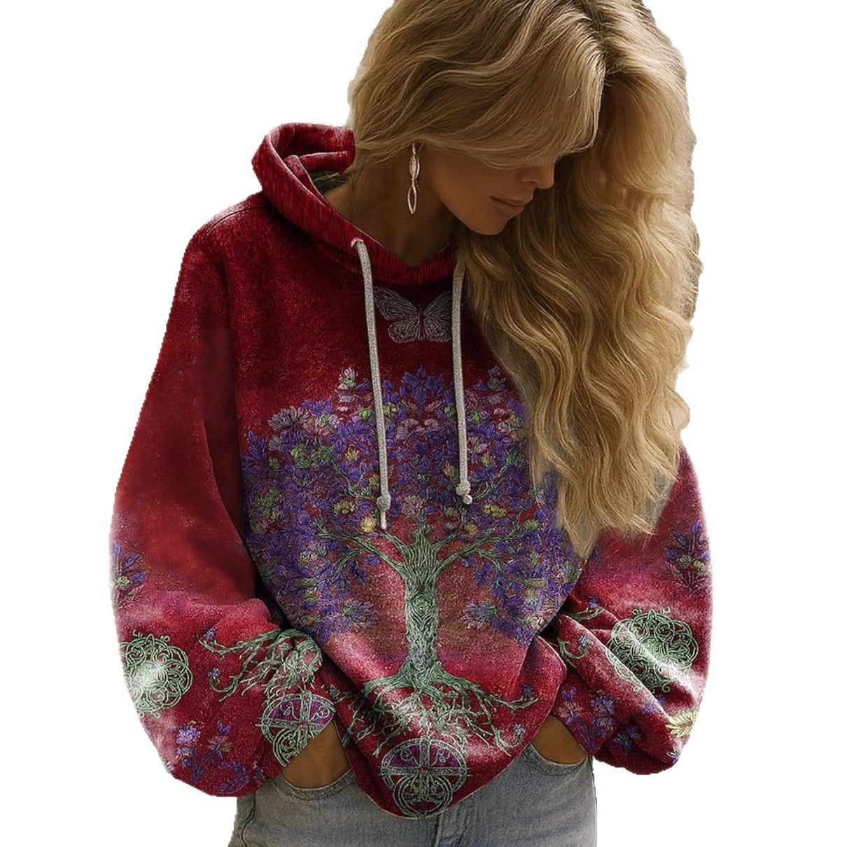 Women's Casual Long-sleeve Hooded Top