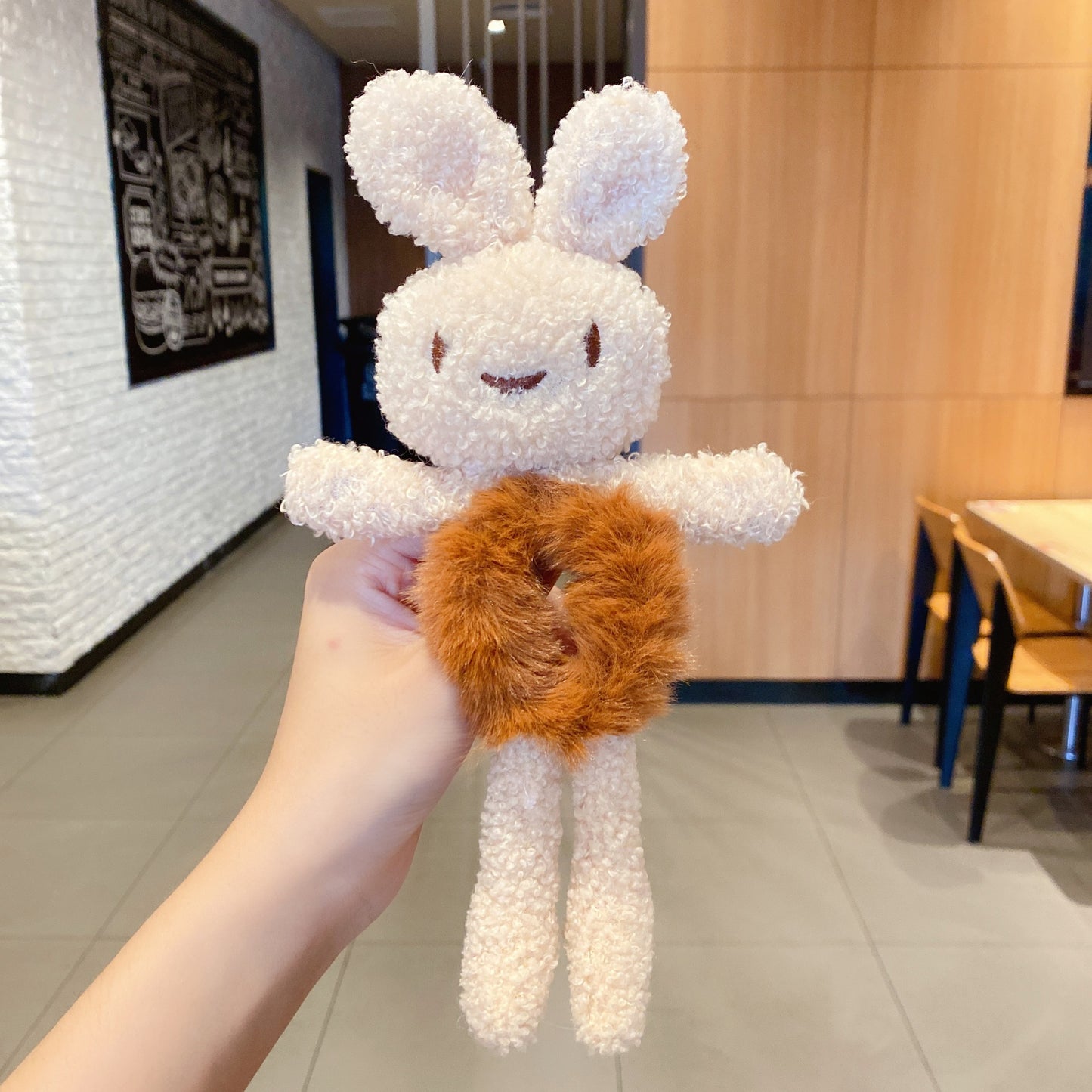 Cute Plush  Circle Scalp Band Tie  Ponytail Hair Rope