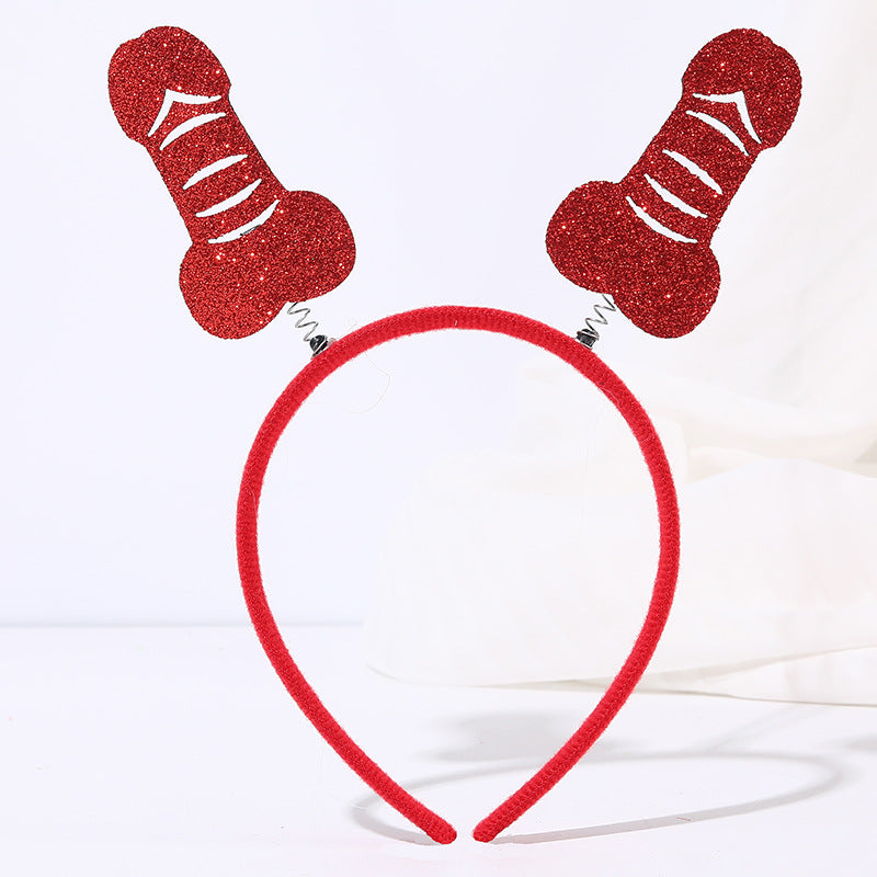 Red Heart Headband Accessories Three-dimensional