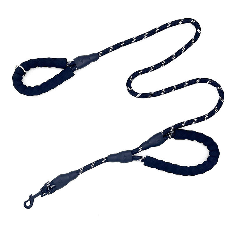 Pet Dog Double Handle Large Traction Reflective