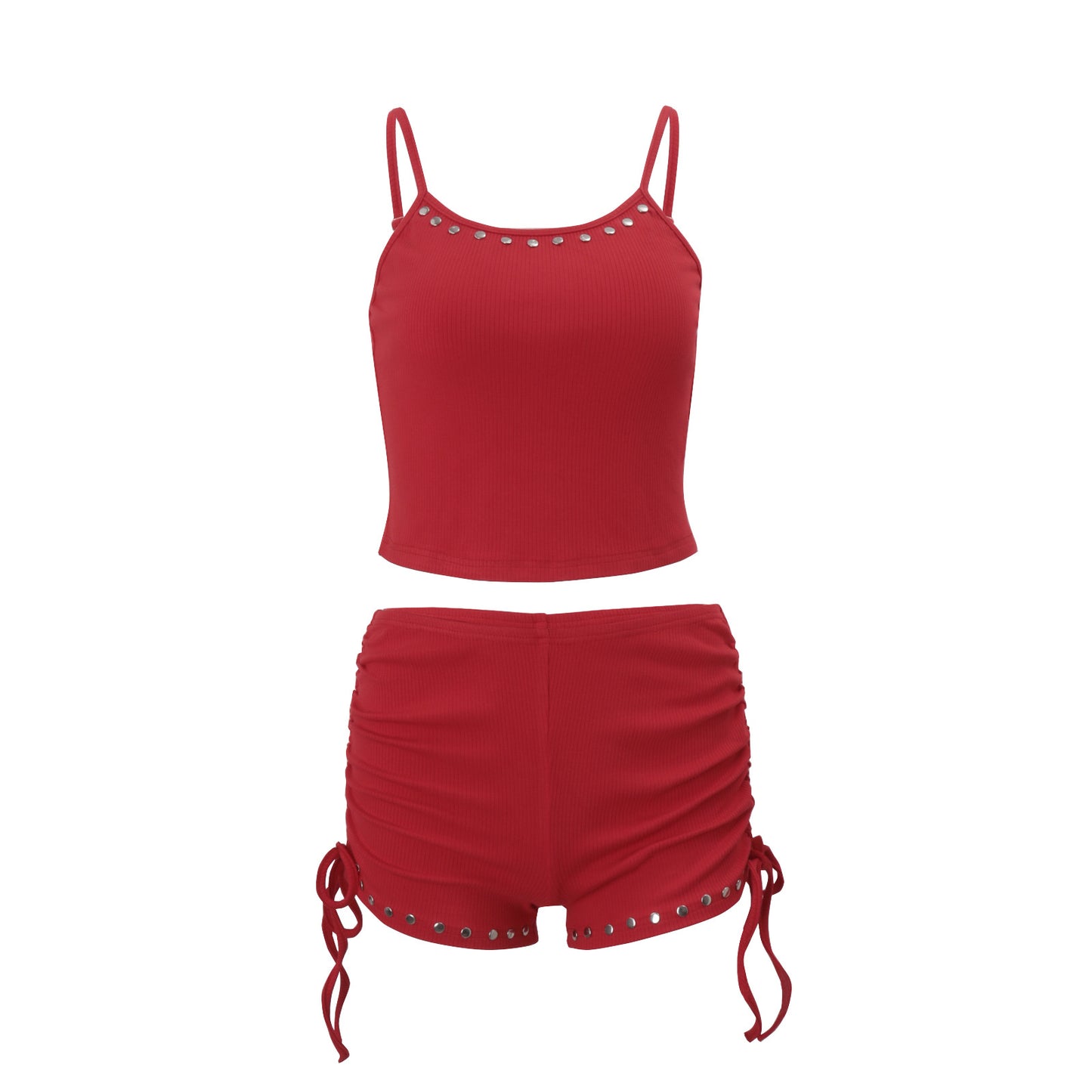 Strappy Top And Sexy Casual Shorts Set
