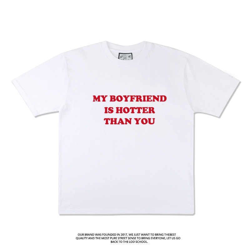 English Couple Short-sleeved T-shirt Men