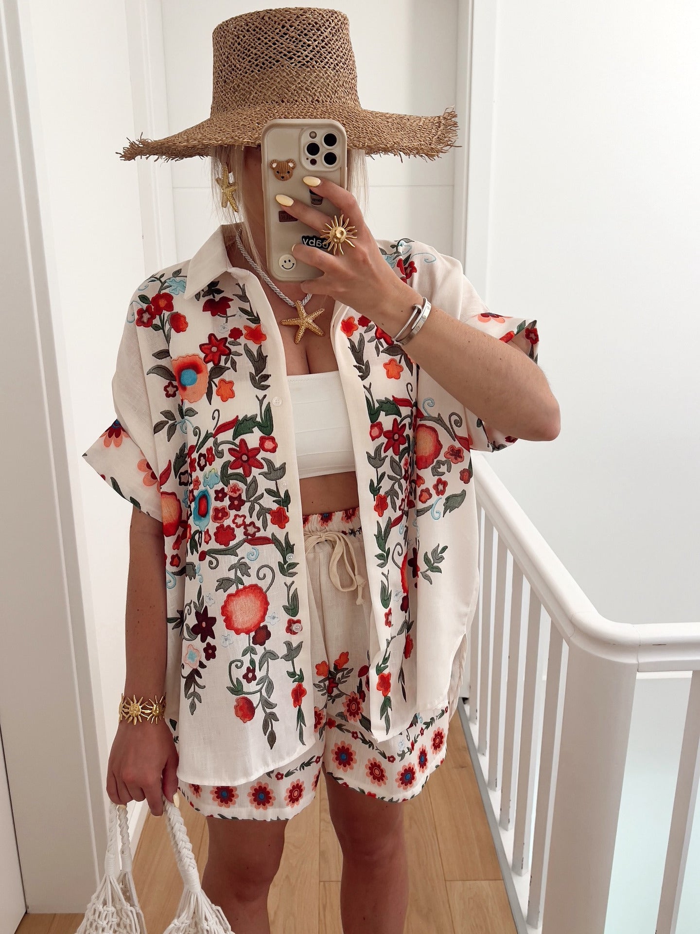 Casual Fashion Linen Shirt Set For Women