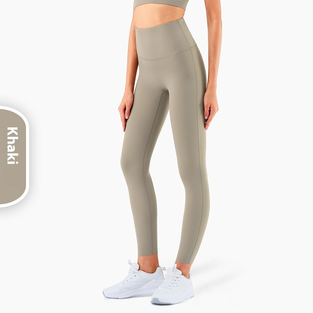 Summer Waist Tights Sports Tights Without Embarrassment Line Fitness Pants