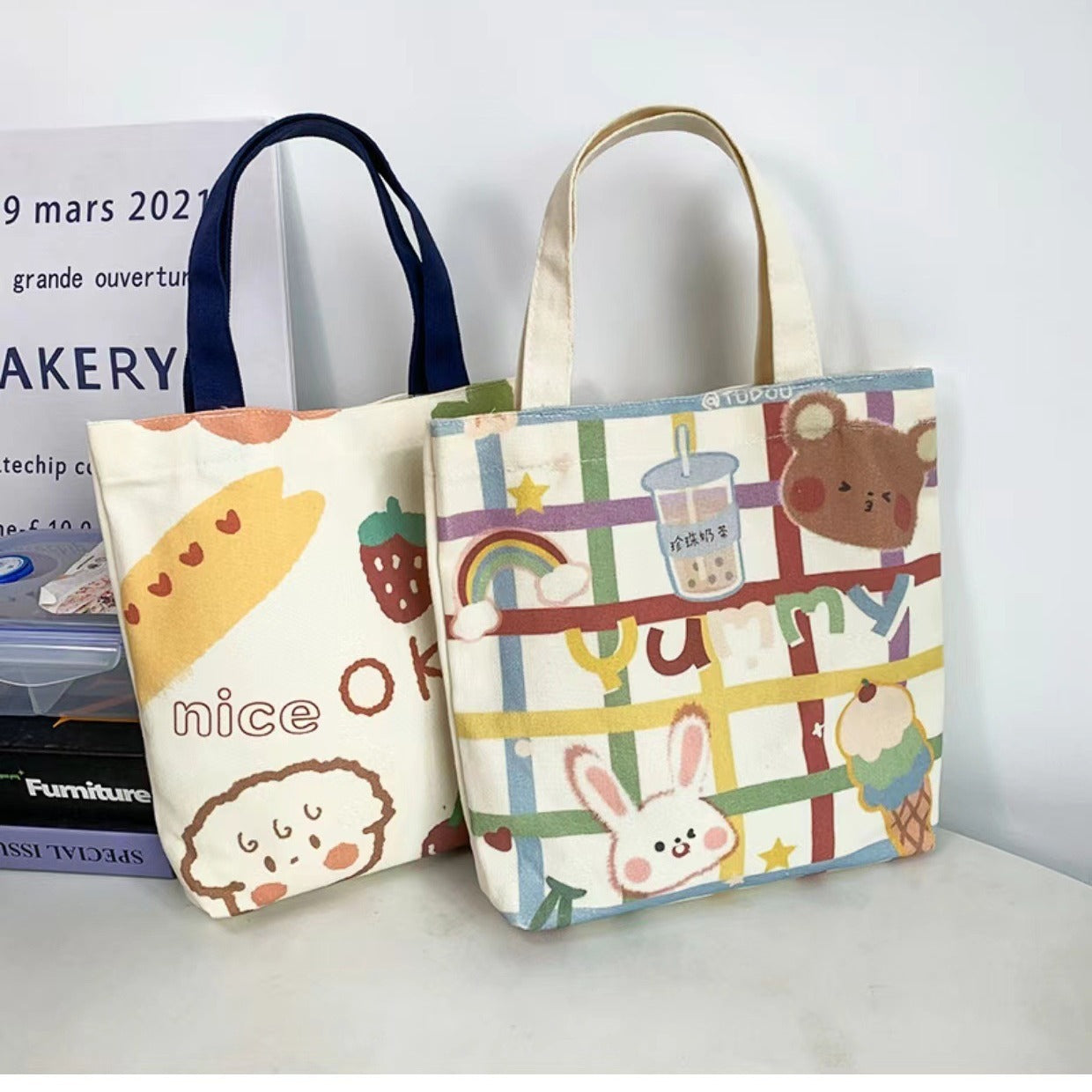Cartoon Japanese Canvas Bag Tutorial Small Size
