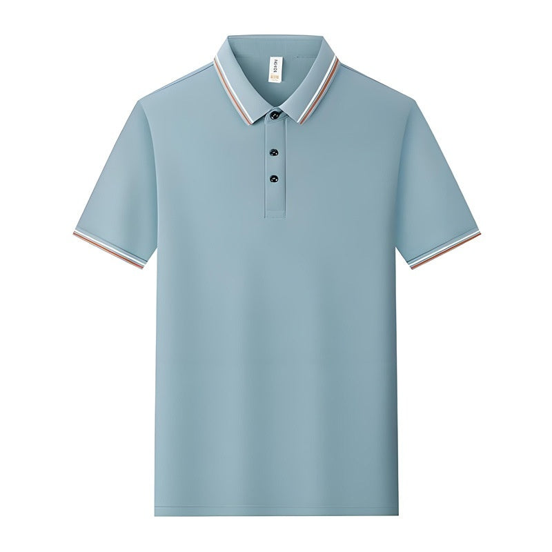 Lapel Polo Shirt Summer Work Clothes