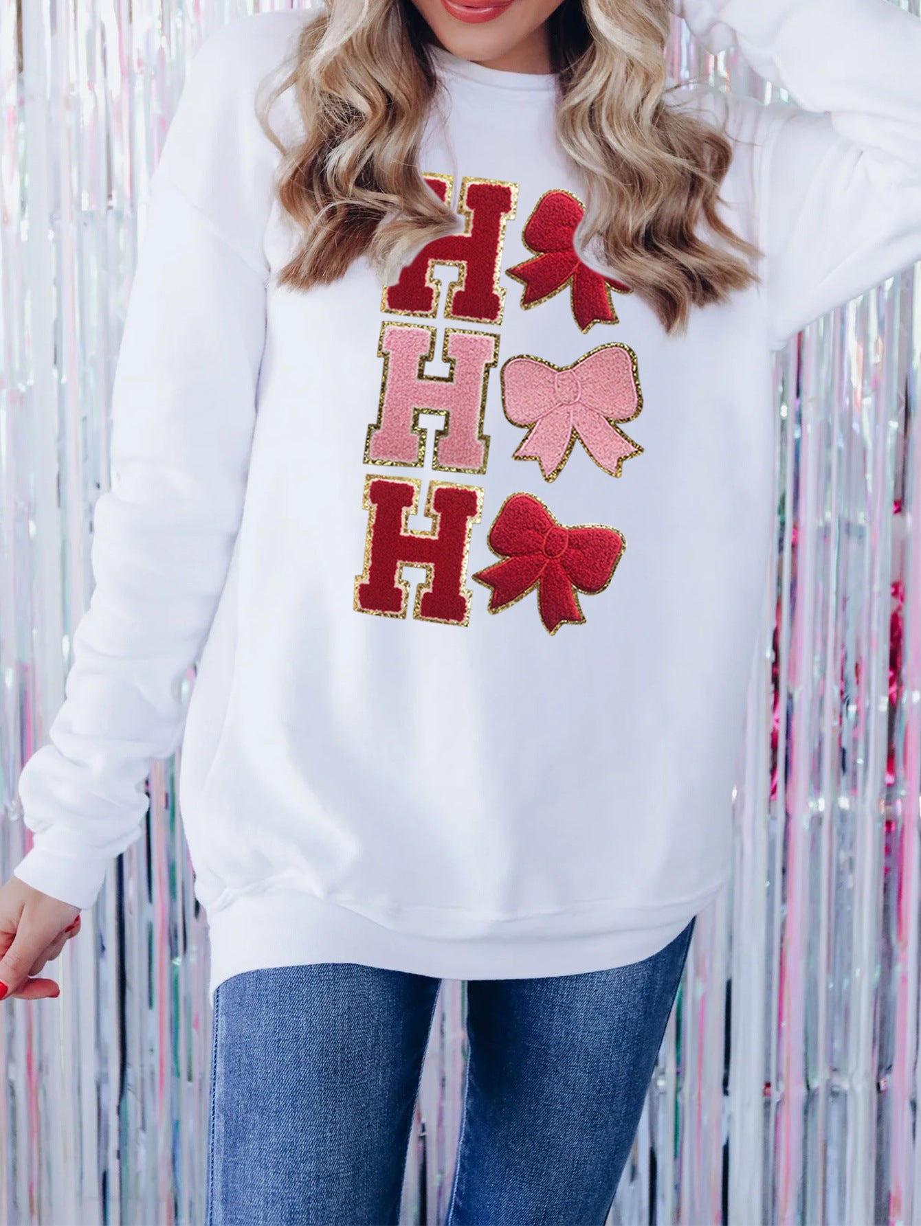Dame sweatshirts med print og hætte, juleskjorter til damer, juletræ med palietter, efterår, ny stil, mode-sweatshirts