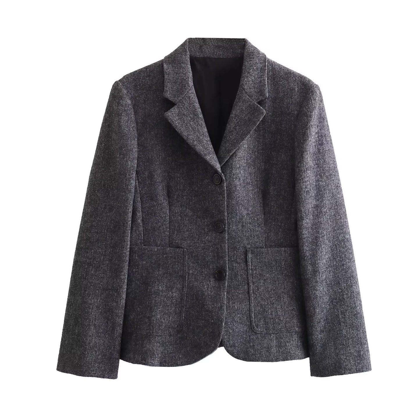 Women's Elegant Vintage Blend Minimalist Suit High Waist Skirt