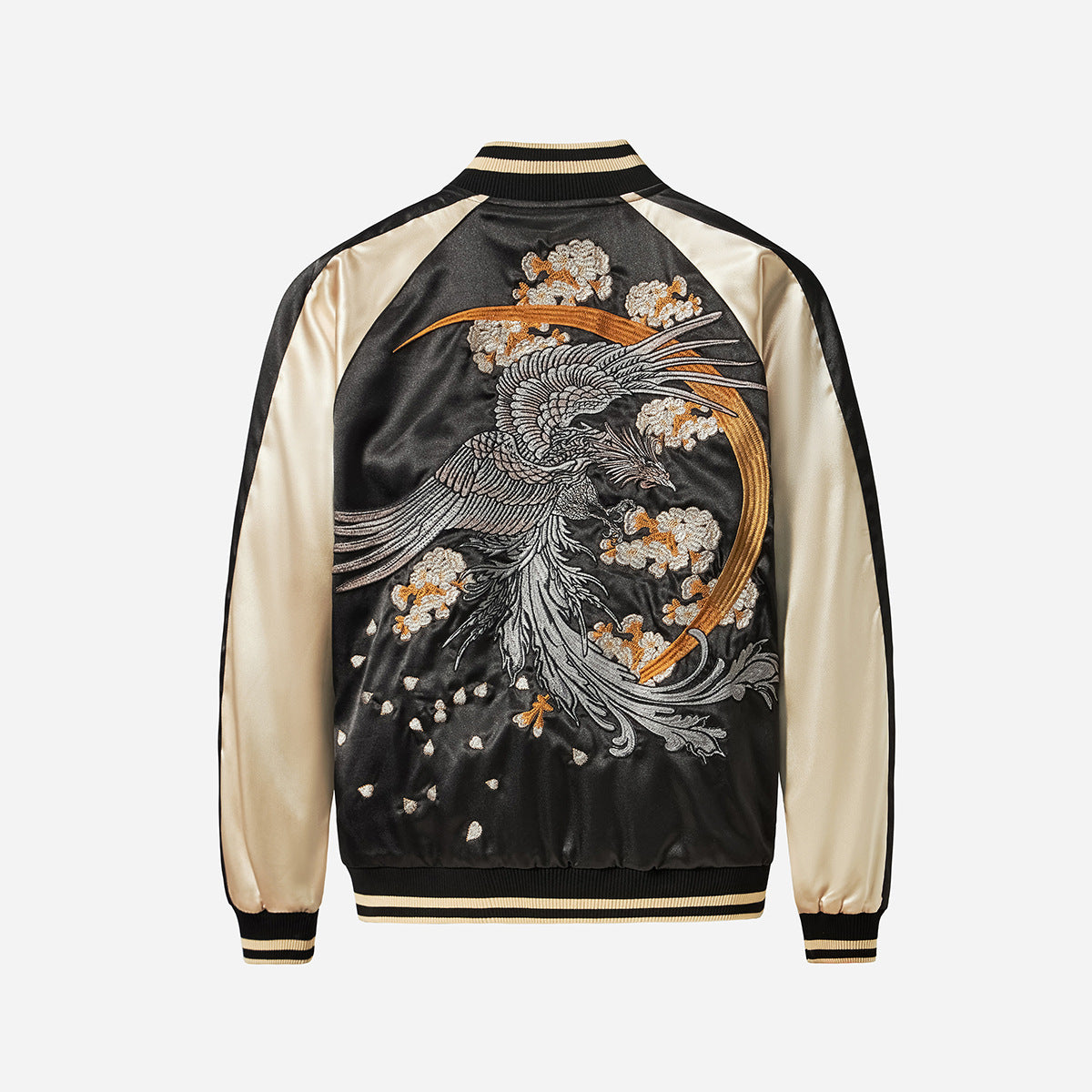 Mens Loose Fit Polyester Embroidered Chinese Style Jacket