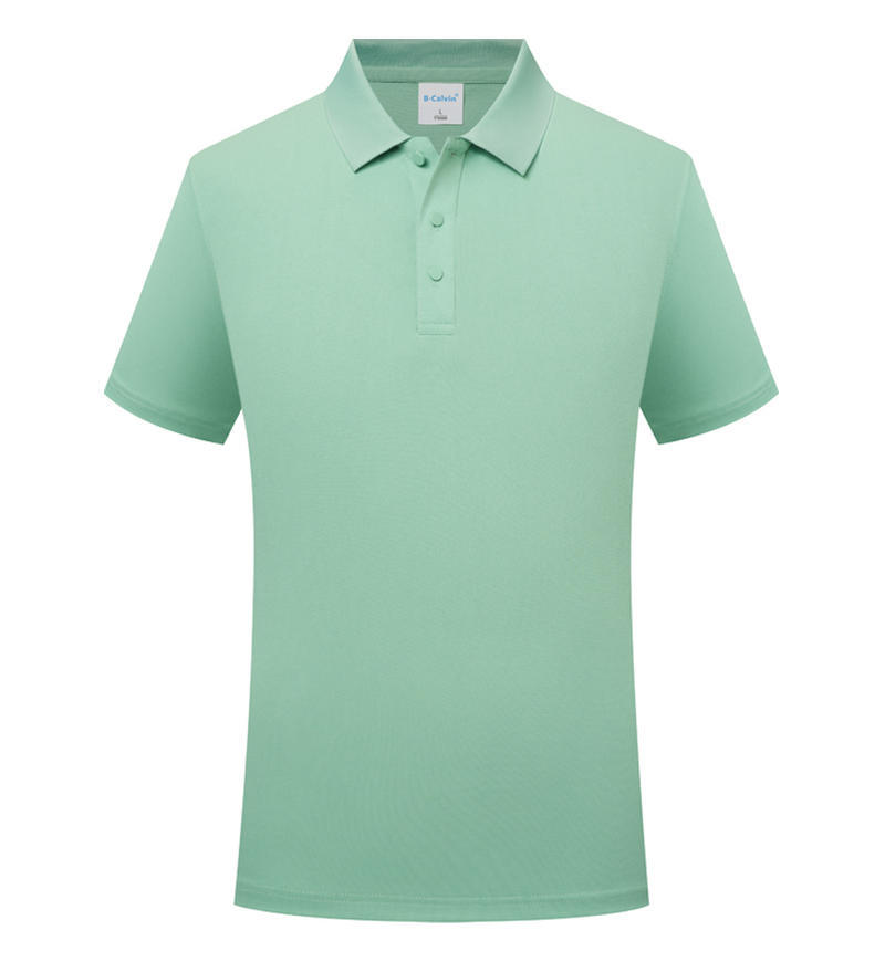 Combed Cotton Beaded Polo Shirt Lapel Overalls
