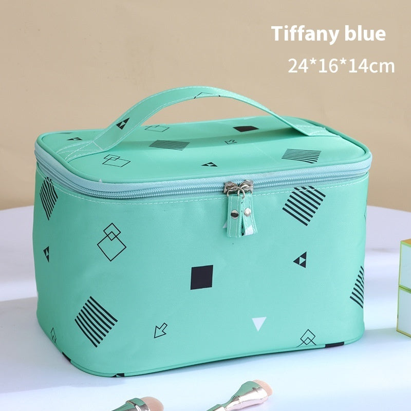 Plaid Cosmetic Bag Large Capacity Good-looking Ins Cute Portable Storage Bag