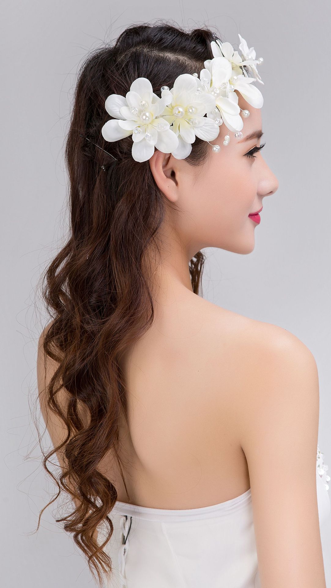 Korean Version Pearl Bride Headdress
