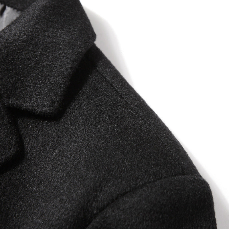 Woolen Business Leisure Wool Suit Coat Solid Color