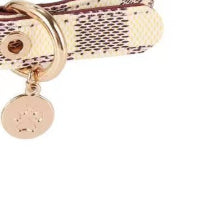 Old Flower Leather Pet Collar Cool Cute