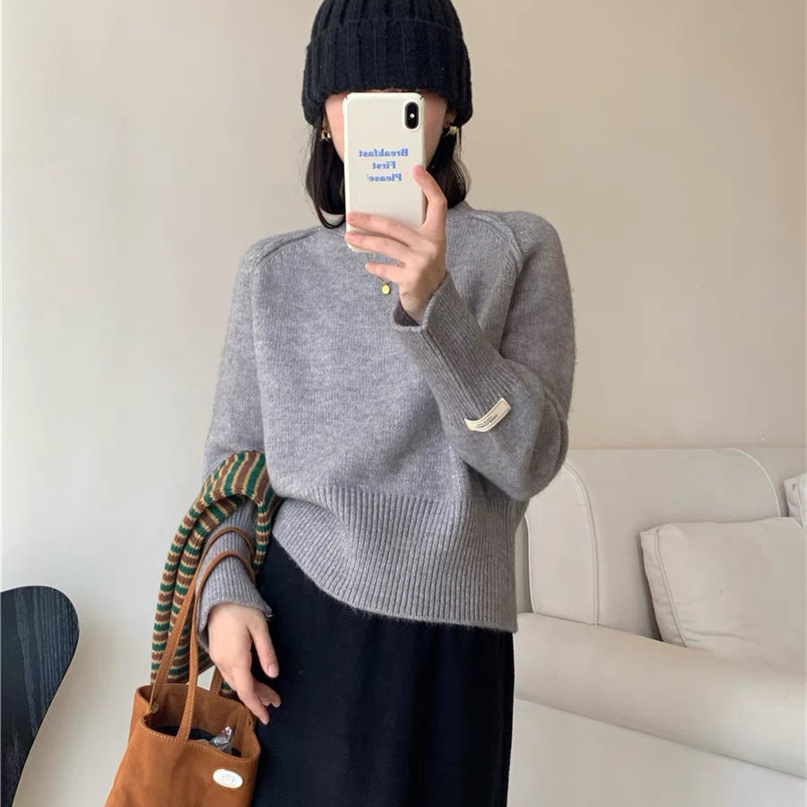 Japanese-style Retro Sweater Women's Autumn And Winter New Loose