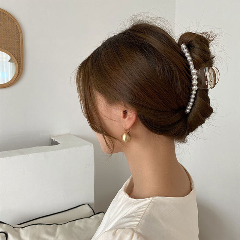 Pearl Hair Headgear Air Shark Clip