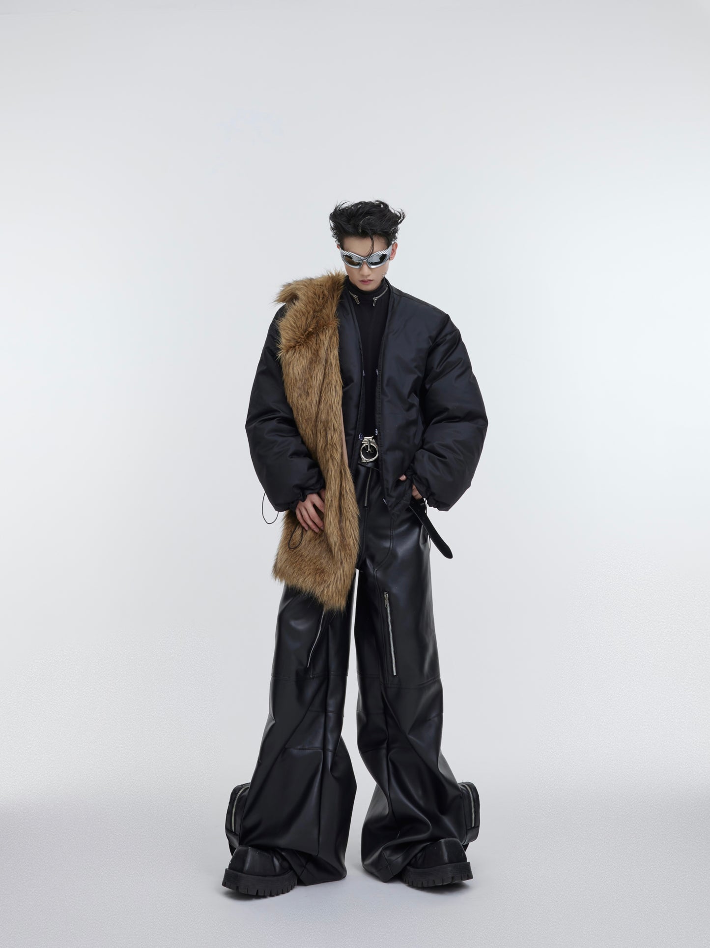 Small Group Anti Mink Fur Grass Thickened Cotton Jacket
