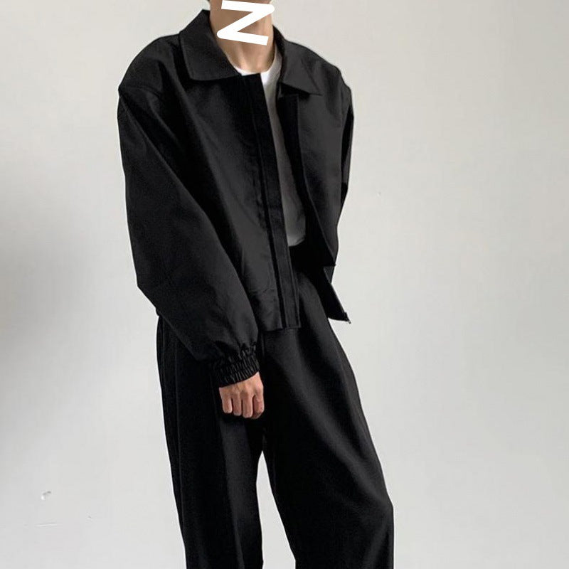 Loose Style Short Lapel Top