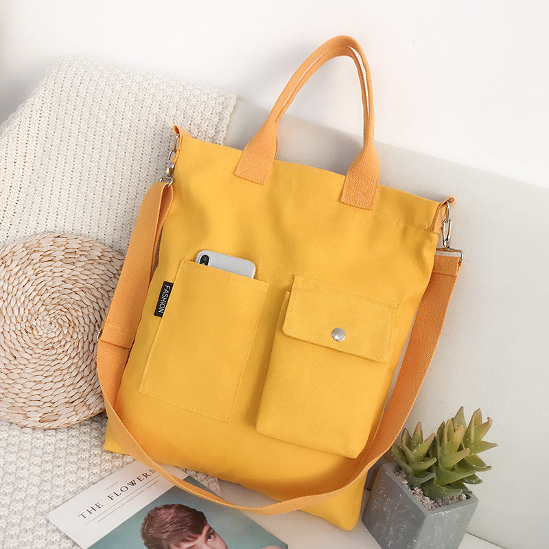 Detachable Shoulder Strap Canvas Single Shoulder Bag Canvas Bag