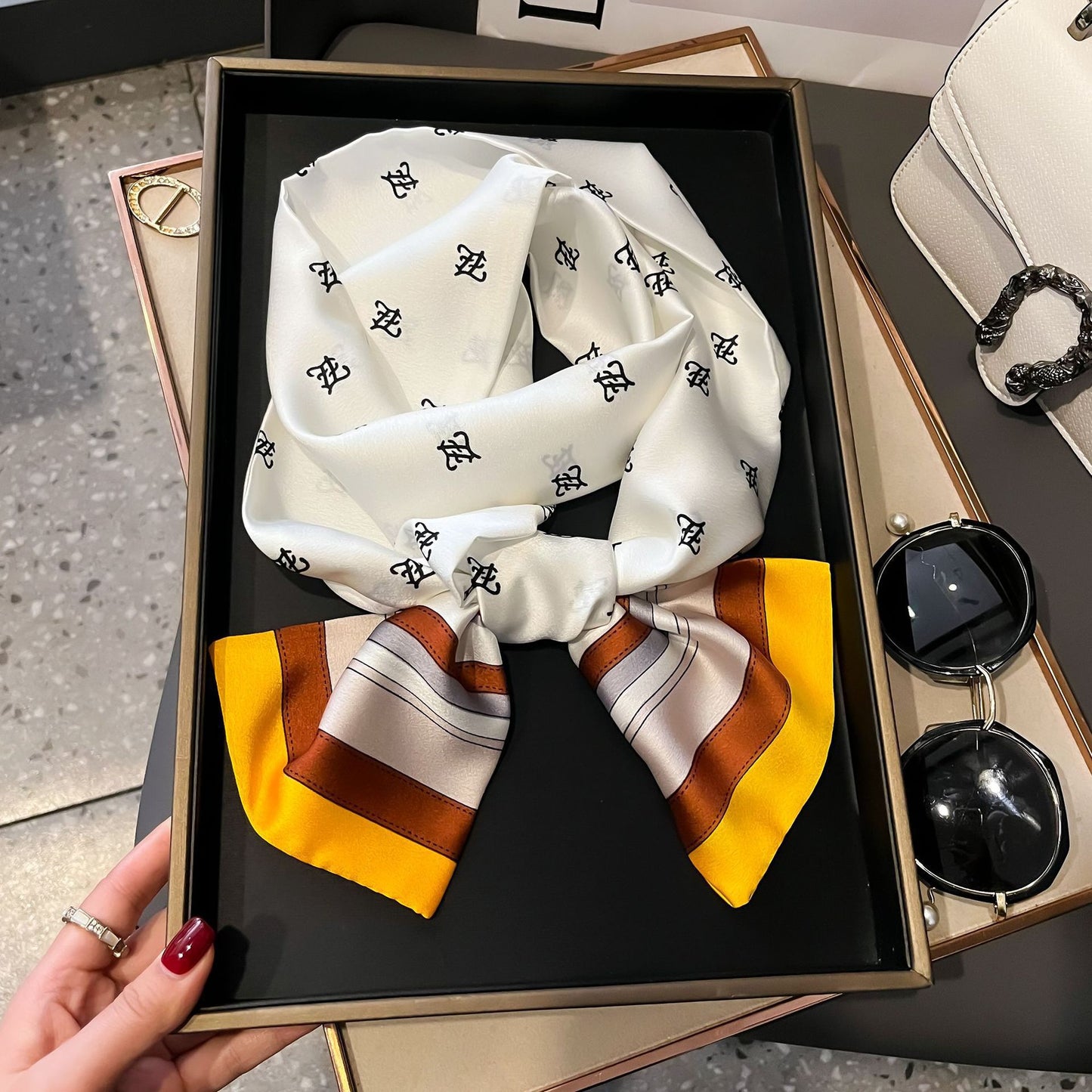 Fashion Silk High-grade Shawl Scarf