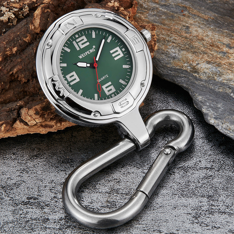 Men's Fashion Simple Multifunctional Climbing Button Carabiner Watch