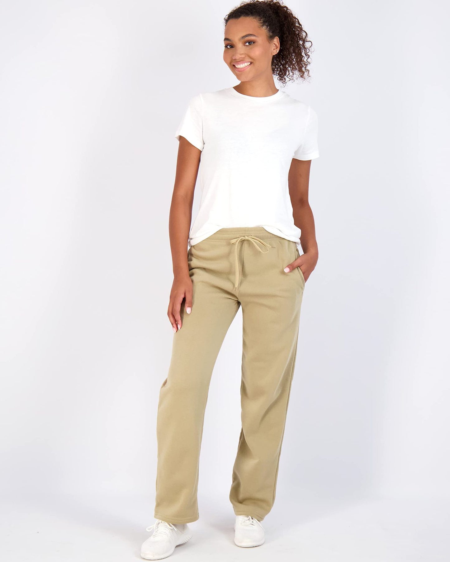 Women's Loose Wool Open Sports Pants
