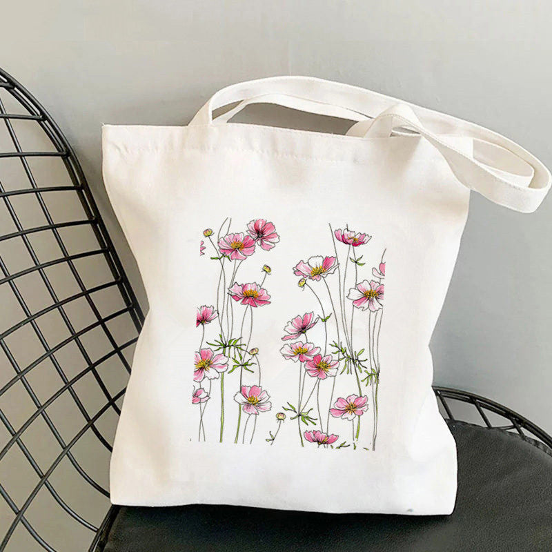 Printed Canvas Personalized One Shoulder Women's Fashionable Handbag