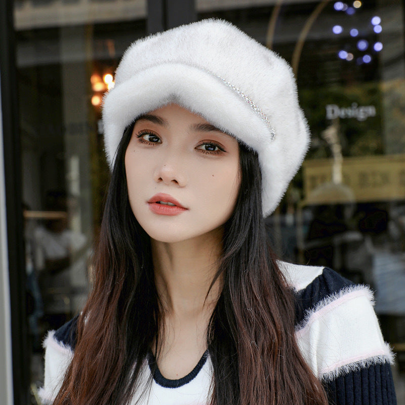 Fleece-lined Insulated Baseball Cap With A Chin Strap For Extra Warmth