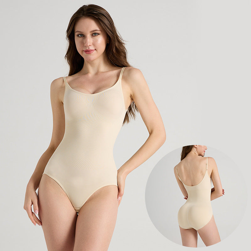 Seamless Camisole Jumpsuit Belly Contracting Hip Lift Body Shaping Corset