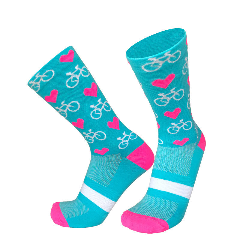Outdoor Sports Running Climbing Breathable Sweat Absorbing Mid-calf Cycling Socks