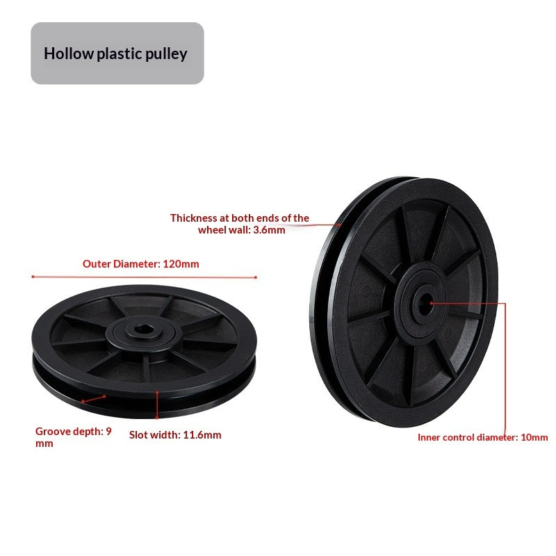 Fitness Equipment Hollow Outer Diameter 12010090 Nylon Pulley Accessory