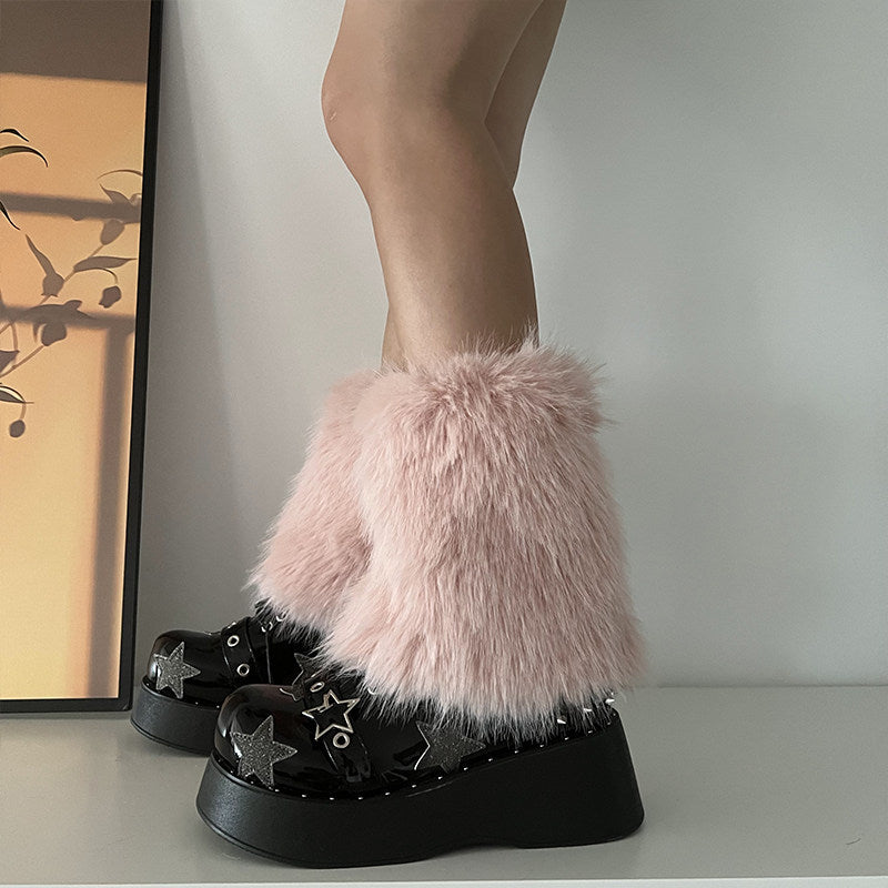 Retro Hairy Leg Covers Look Slimmer Hairy Sock Covers