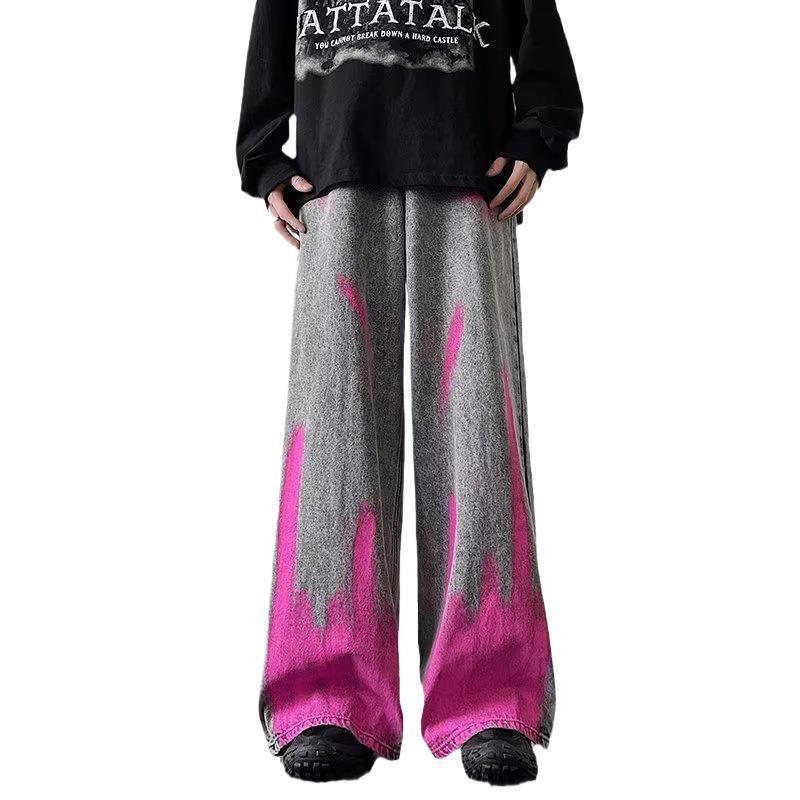 Men's Fried Street Graffiti Jeans