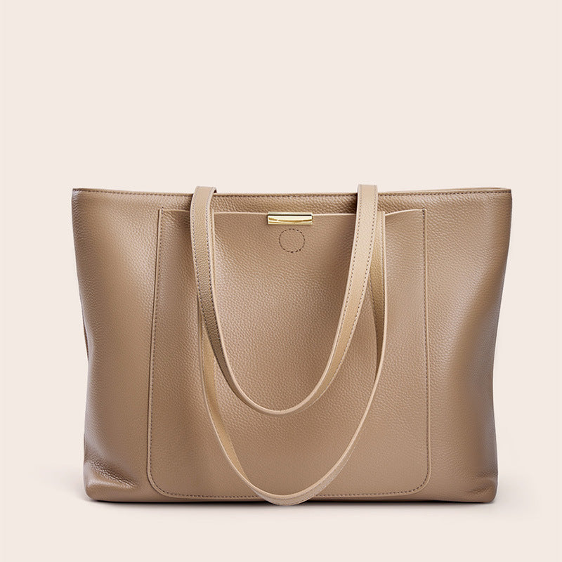 First Layer Cowhide Large Capacity Genuine Leather Women's Bag Fashion