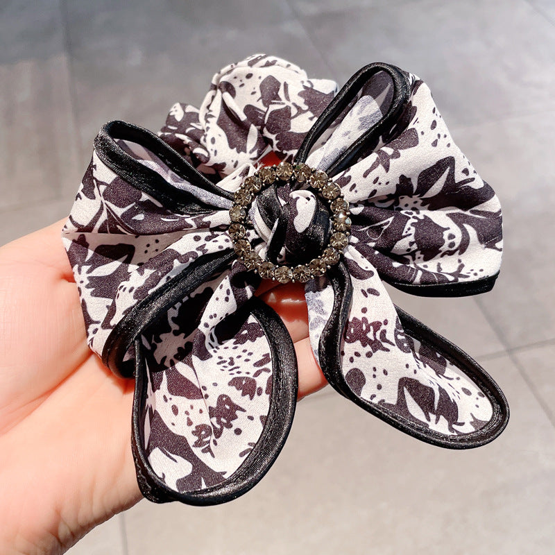 French Retro Style Letters Female Tie Hair Fashion Floating Headband Rope