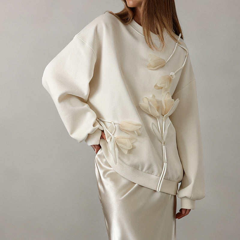 Stylish And Minimalist Long Sleeve Hoodie For Women