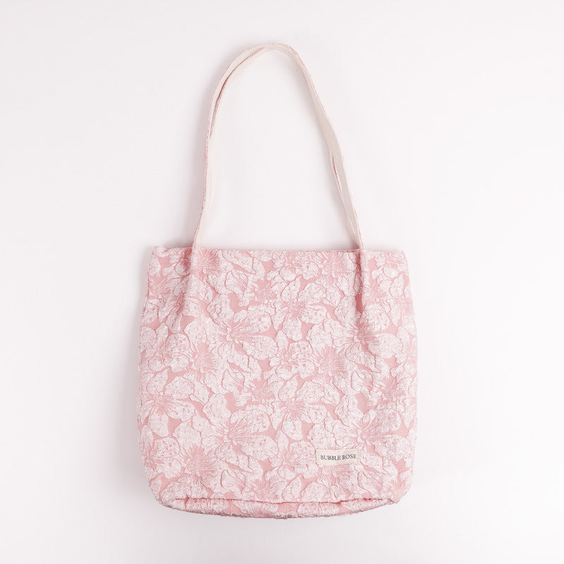 Bubble Rose Three-dimensional Embossed Handbag